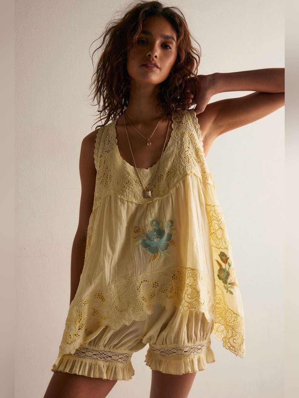 Free People Eye Catcher Bloomsie Romper